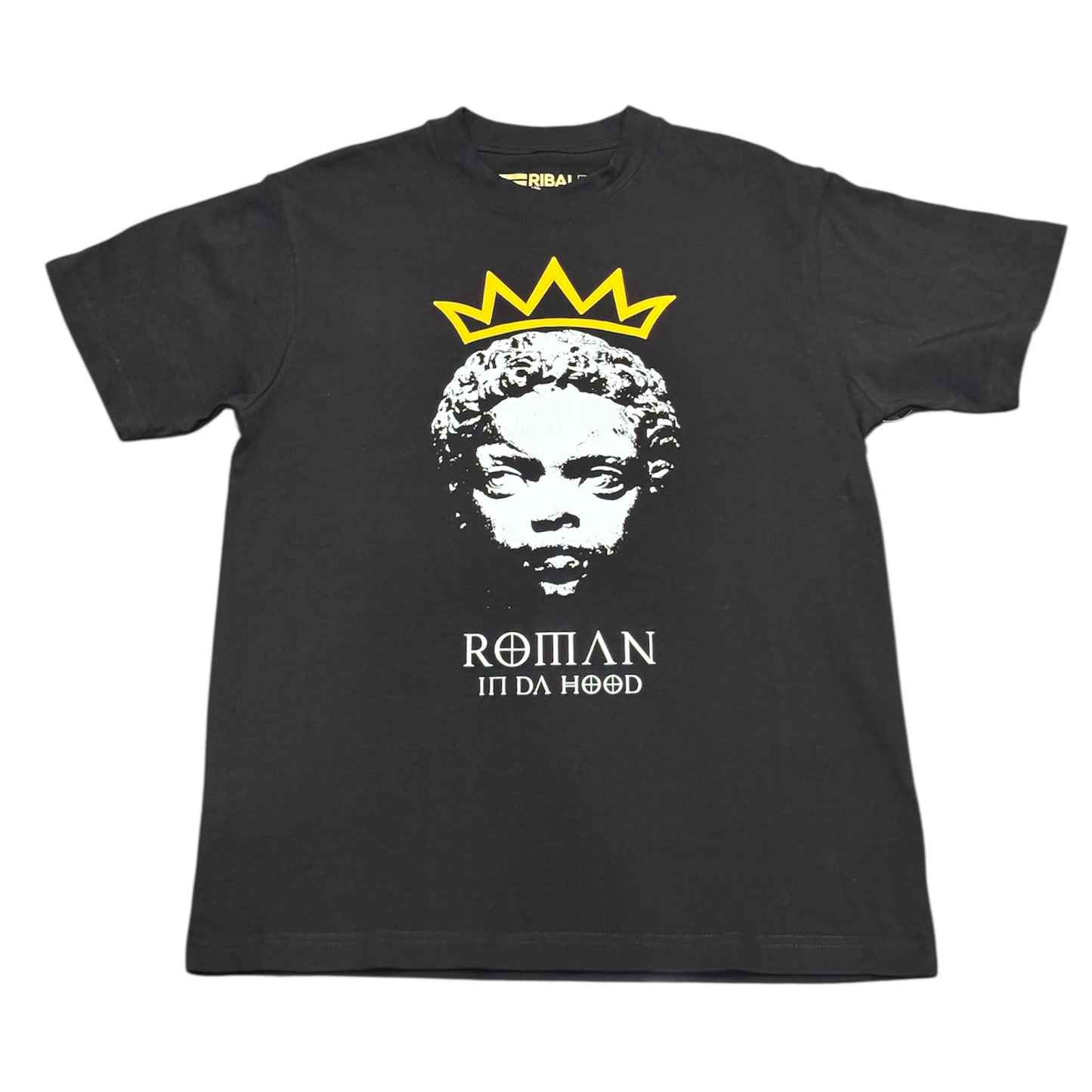 Roman In Da Hood  Block Tee