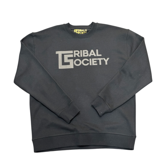 Black On Black Crewneck Sweater